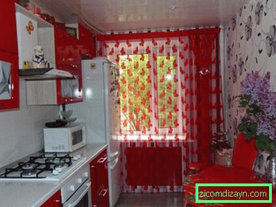 Piros fehér konyha kialakítása (85 valódi fotó)