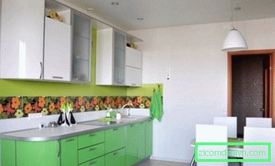Könnyű zöld színű konyha (29)