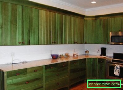 zöld konyhai szekrények képek